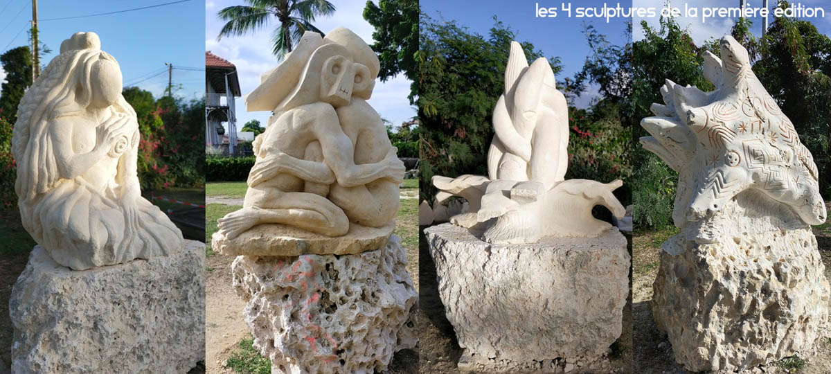 Sculptures de la première édition du Symposium Les Jardins du Tout-Monde